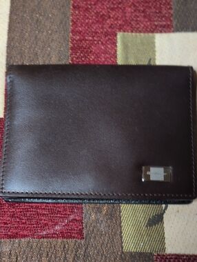 Salvador Ferragamo Men's Leather Bi-Fold Wallet - Brown
